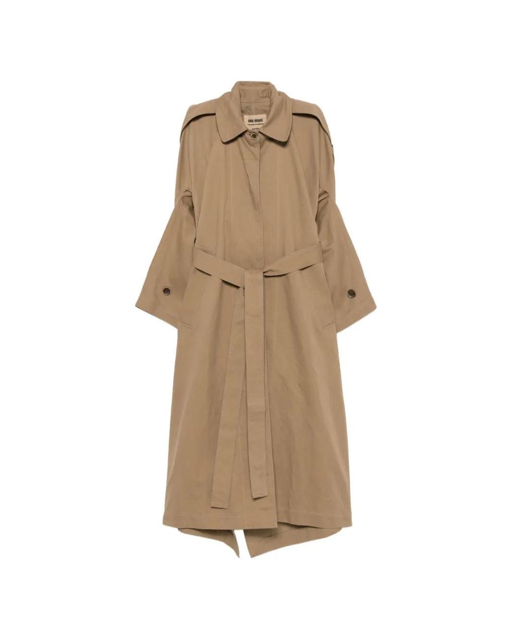 Uma Wang Natural Belted Trench Coat