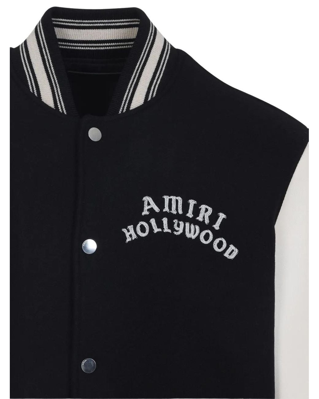 Amiri Multicolor Ivory Wool Blend Bomber Jacket for men