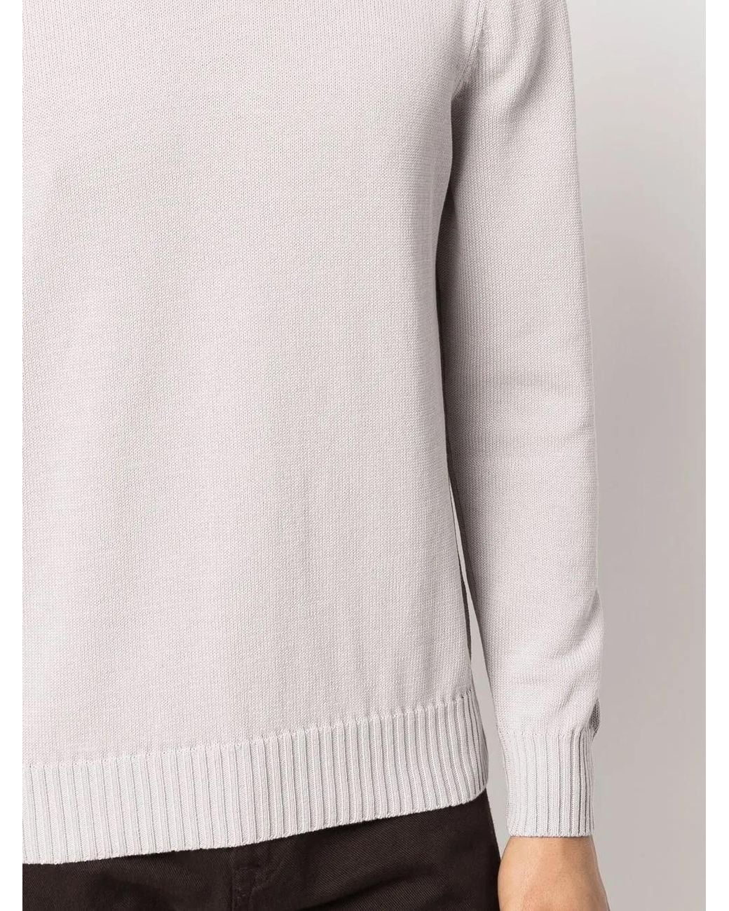 Drumohr White Round-Neck Jumper for men