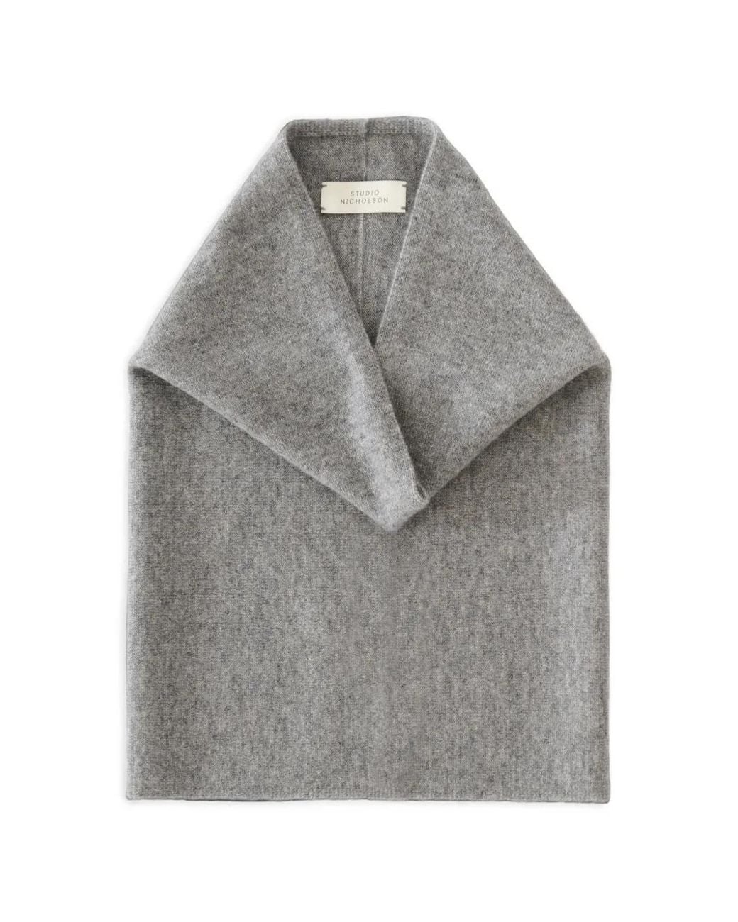 Studio Nicholson Gray Bram Tubular Scarf