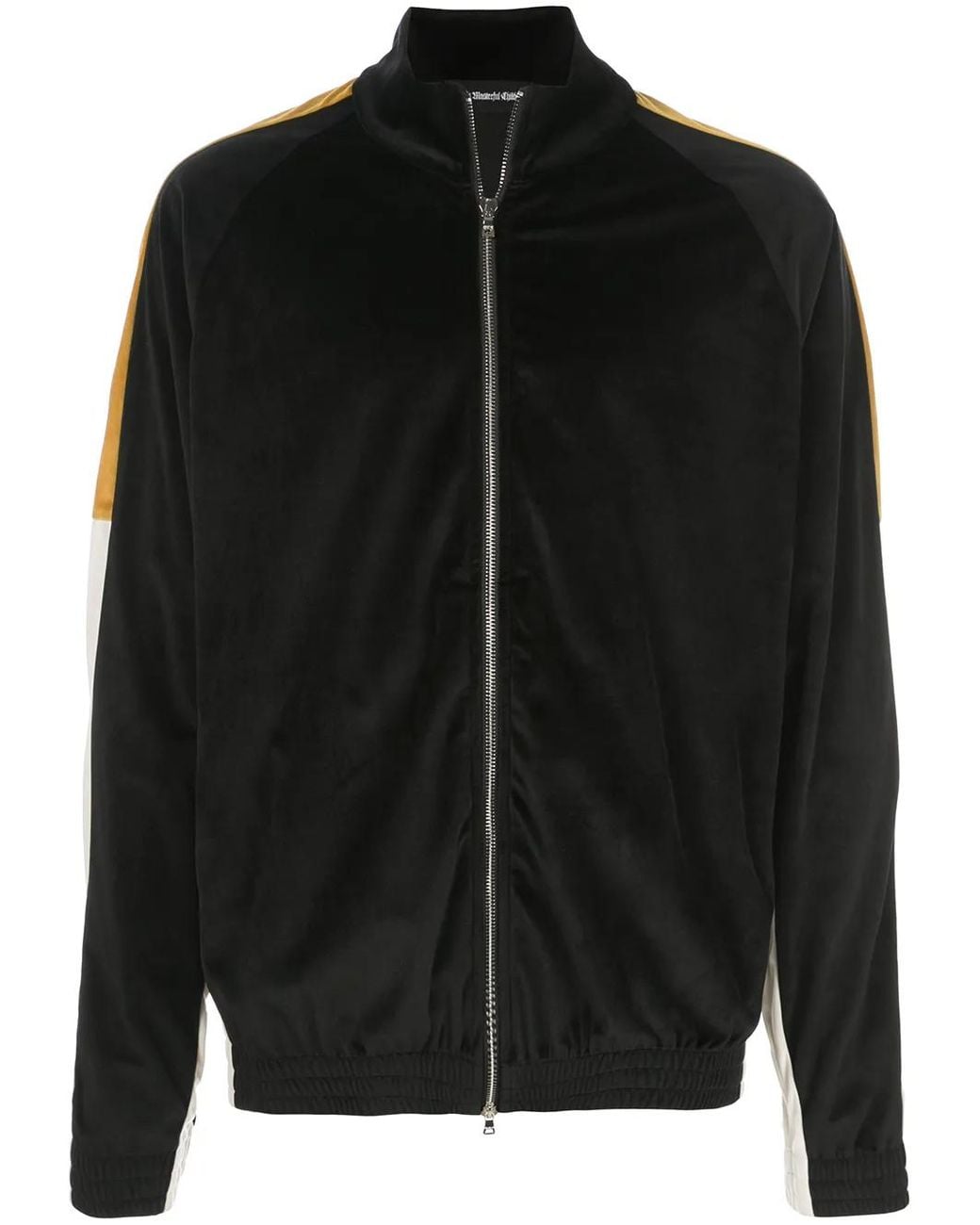 God's Masterful Children Black Velvet Retro Bomber Jacket for men