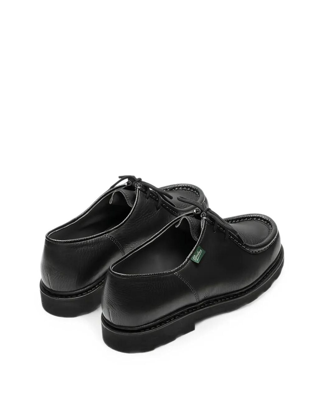 Paraboot White Michael Grain-Leather Derby Shoes for men