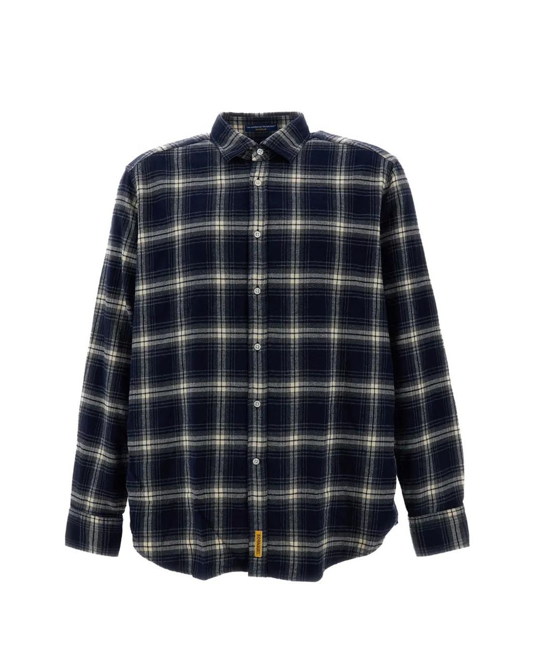 B.D. Baggies Blue Check-Pattern Long-Sleeve Shirt for men