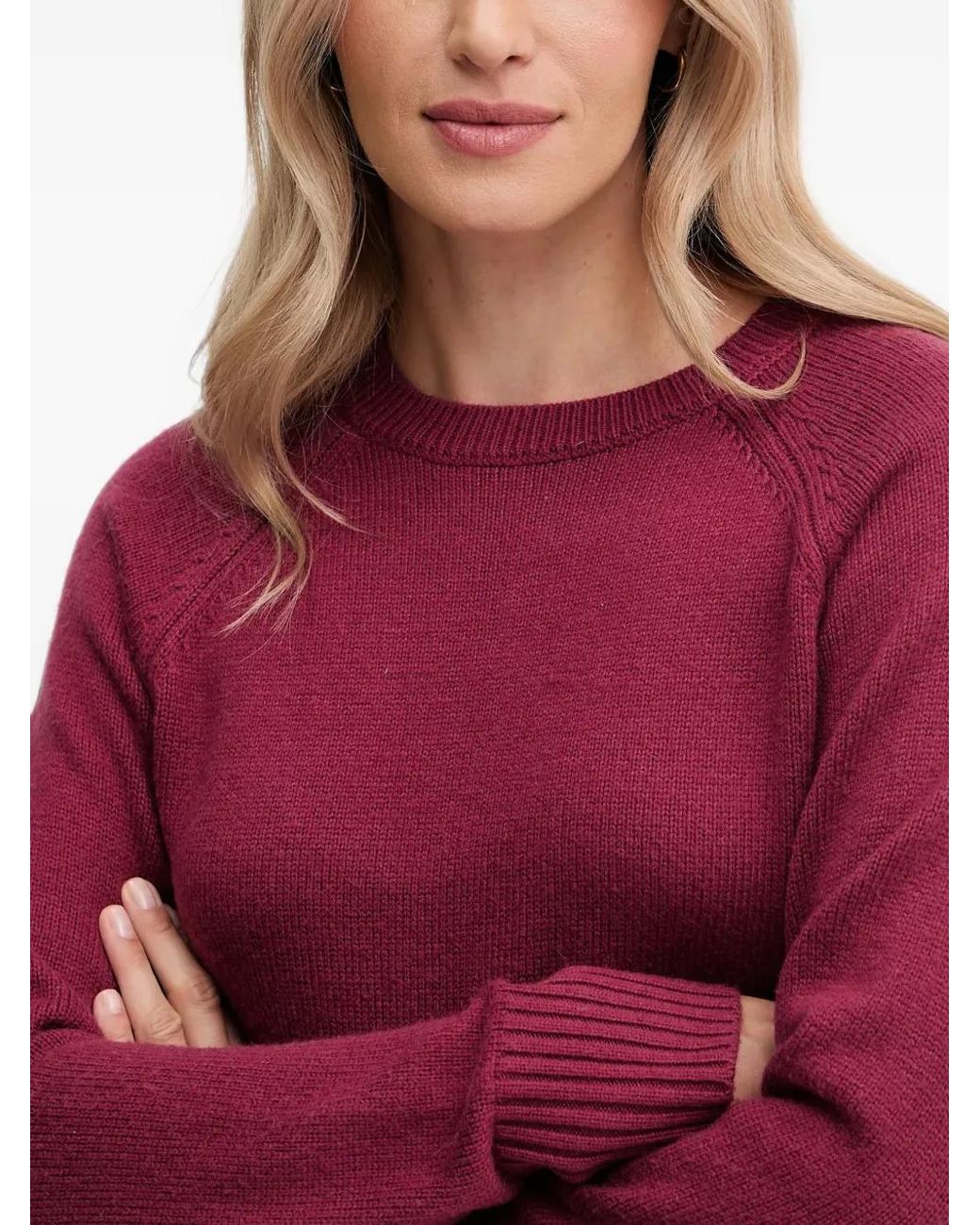 Silvian Heach Red Button-Detail Sweater