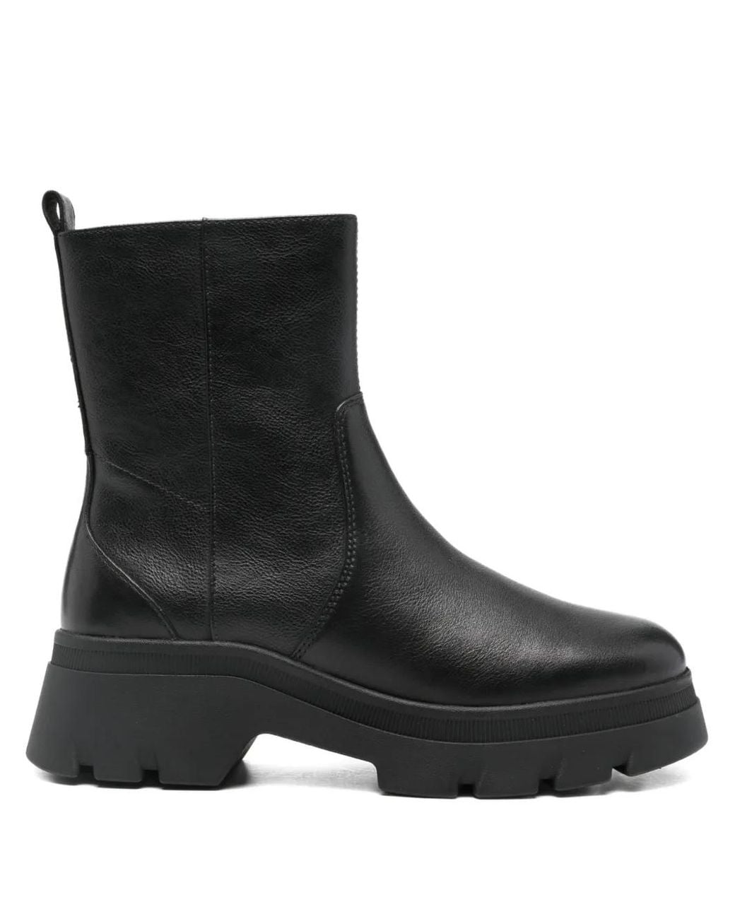 Geox Black 40Mm Pluette Leather Boots