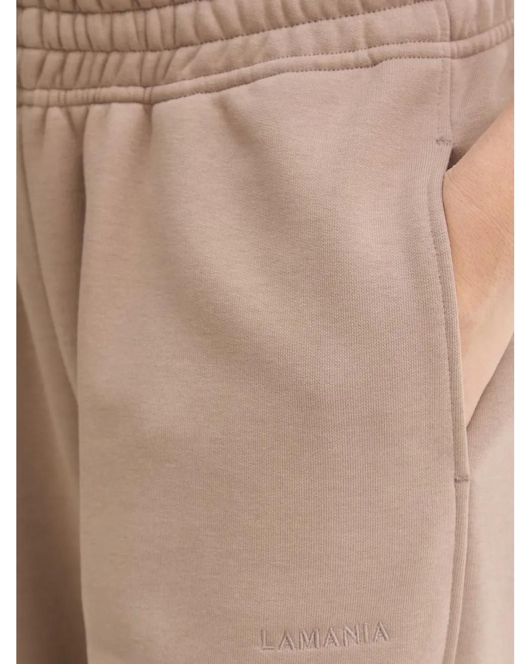 La Mania Natural Axel Logo-Embroidered Elasticated Track Pants