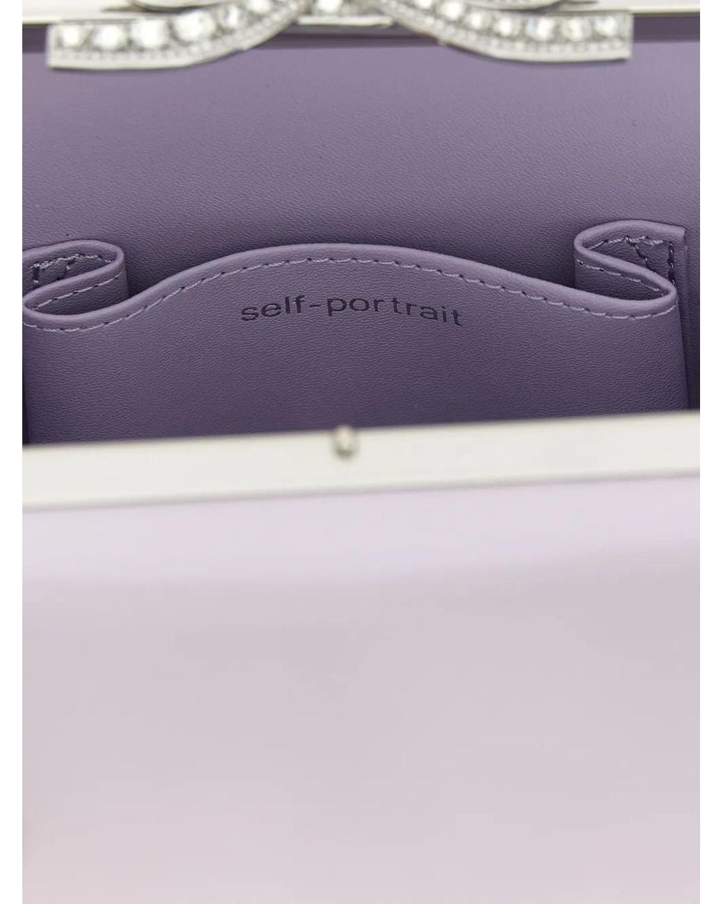 Self-Portrait White Bow-Embellished Tote Bag