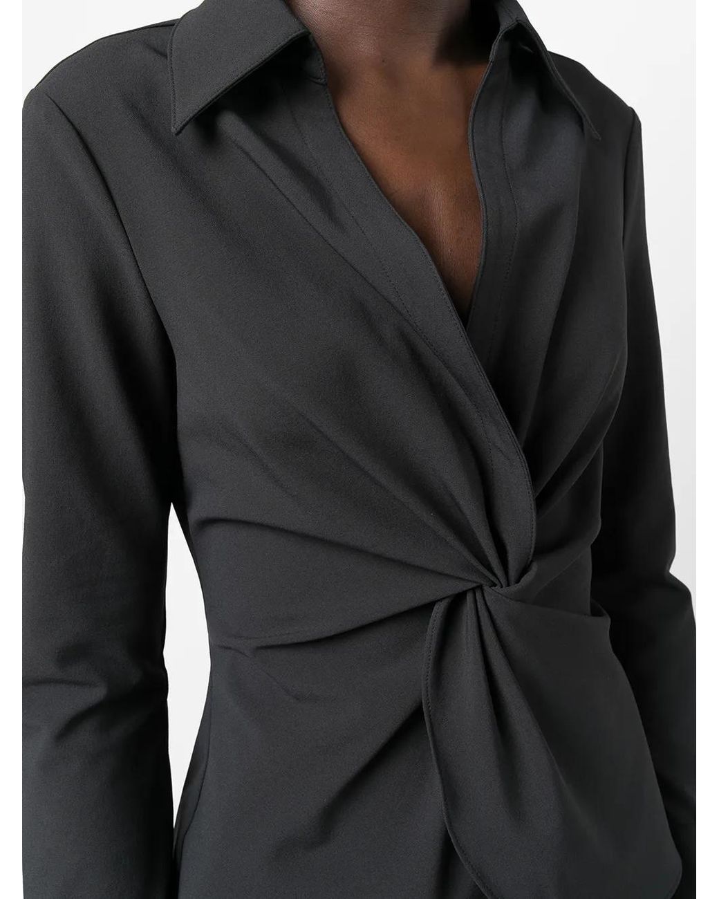 Cinq À Sept Blouse Met Geknoopt Detail in het Black