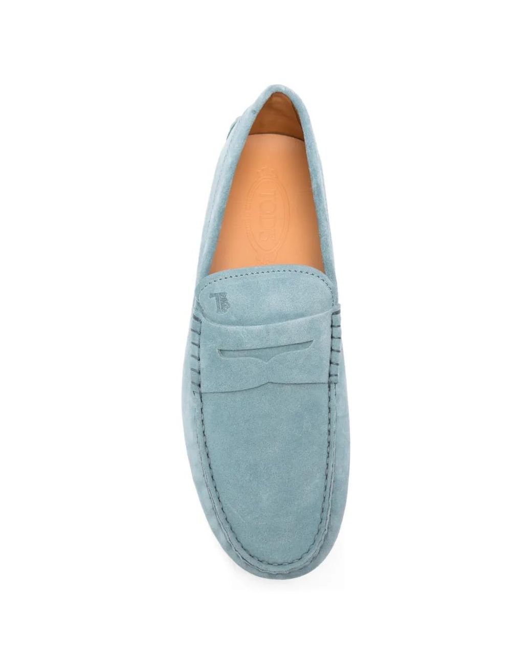 Tod's Blue Gommino Bubble Penny-Strap Loafers for men