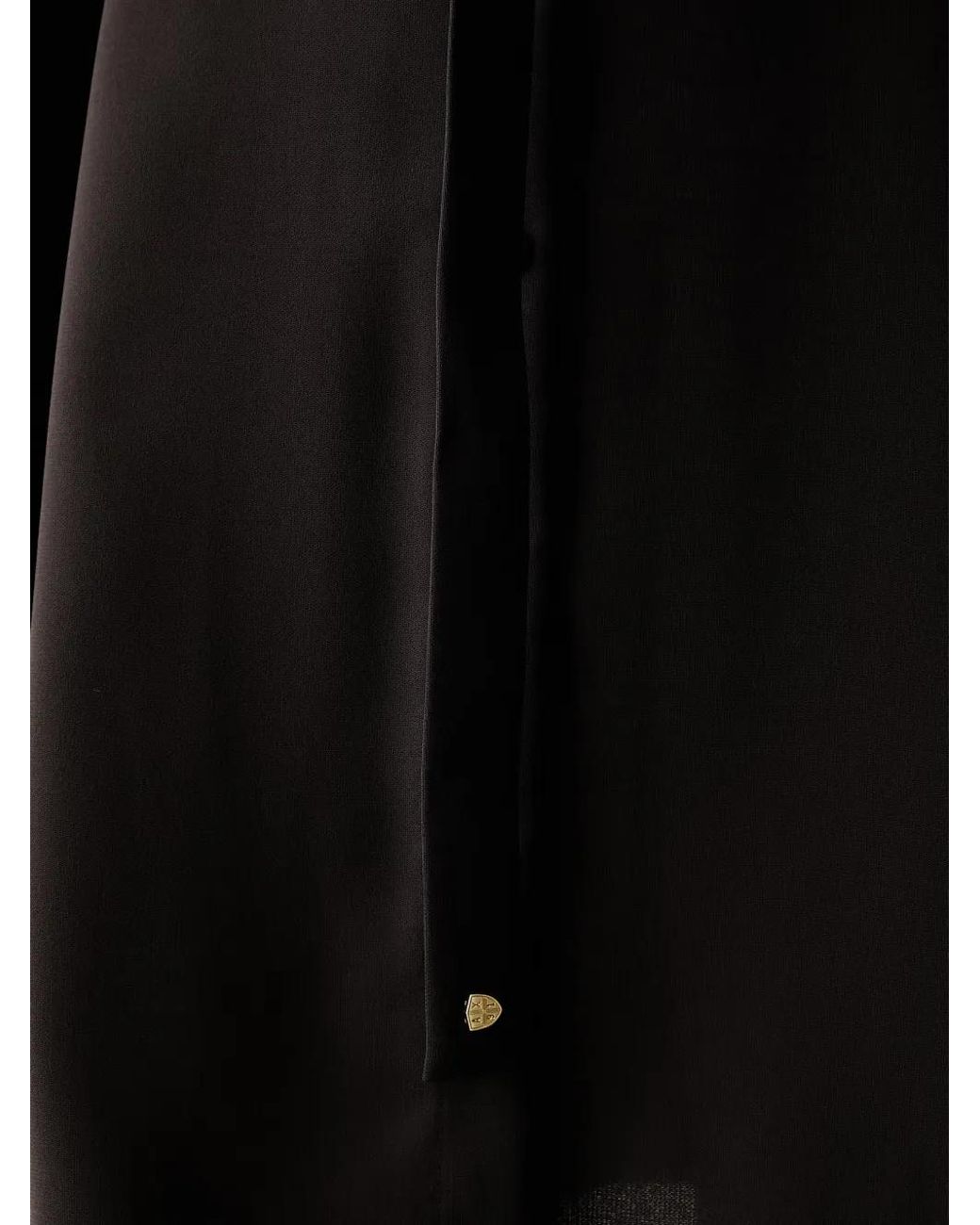 ARMANI EXCHANGE Black Belted Epaulette Shirt Mini Dress
