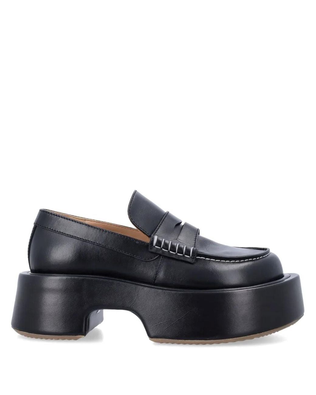 J.W. Anderson Black Platform Loafers