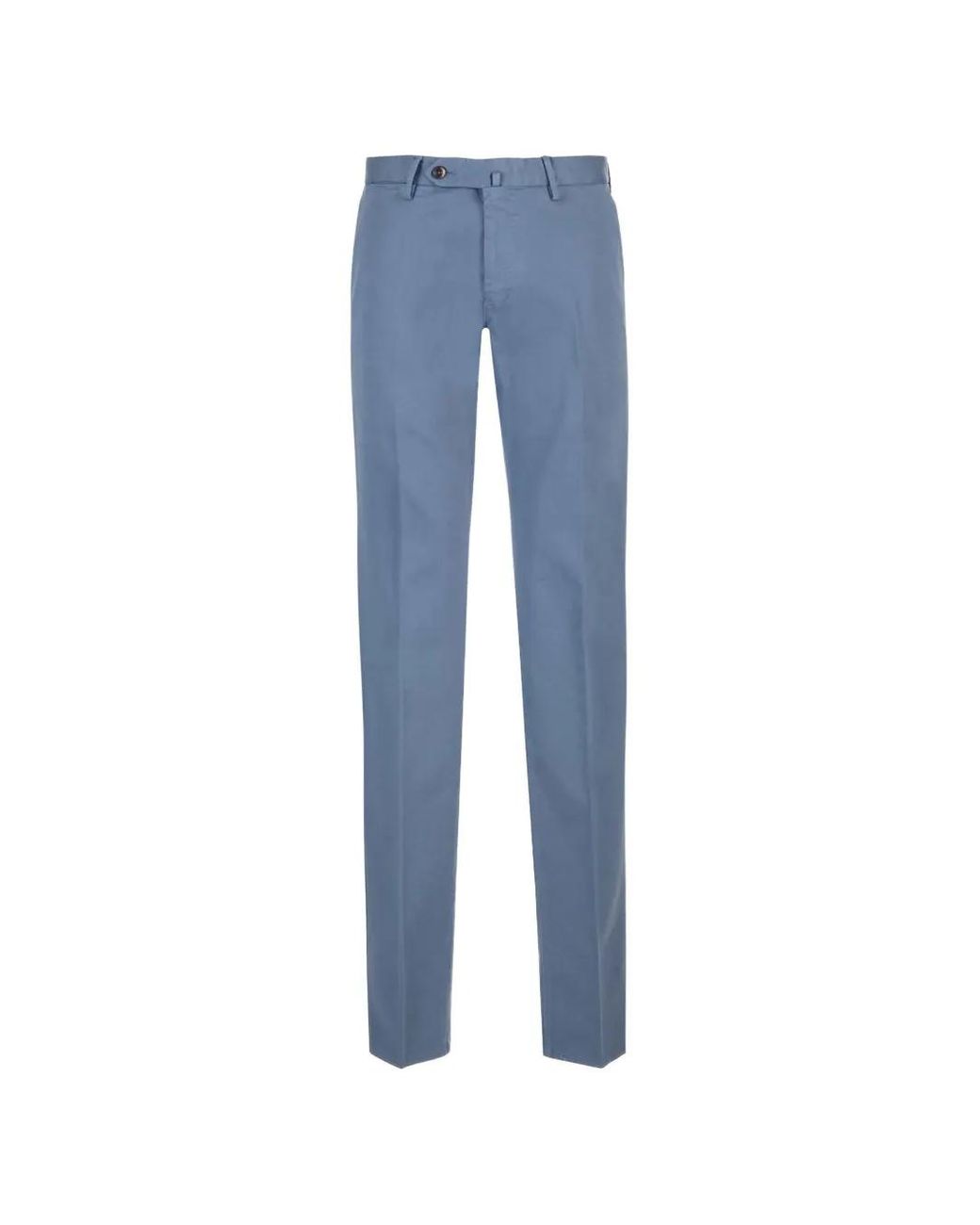 PT Torino Blue Belt-Loop Trousers for men