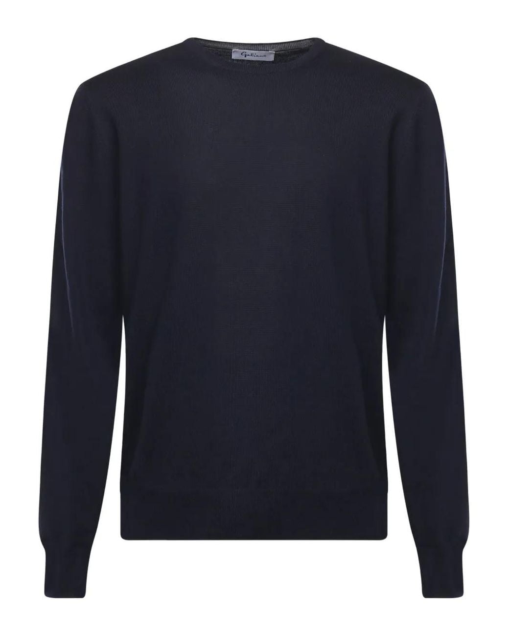 Galiana Blue Crew-Neck Sweater for men