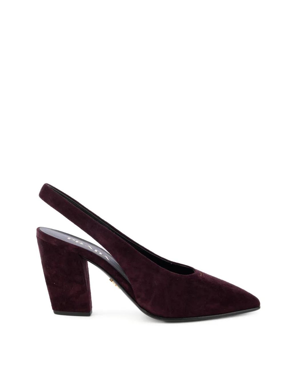 Prada Purple Spitze Slingback-Pumps