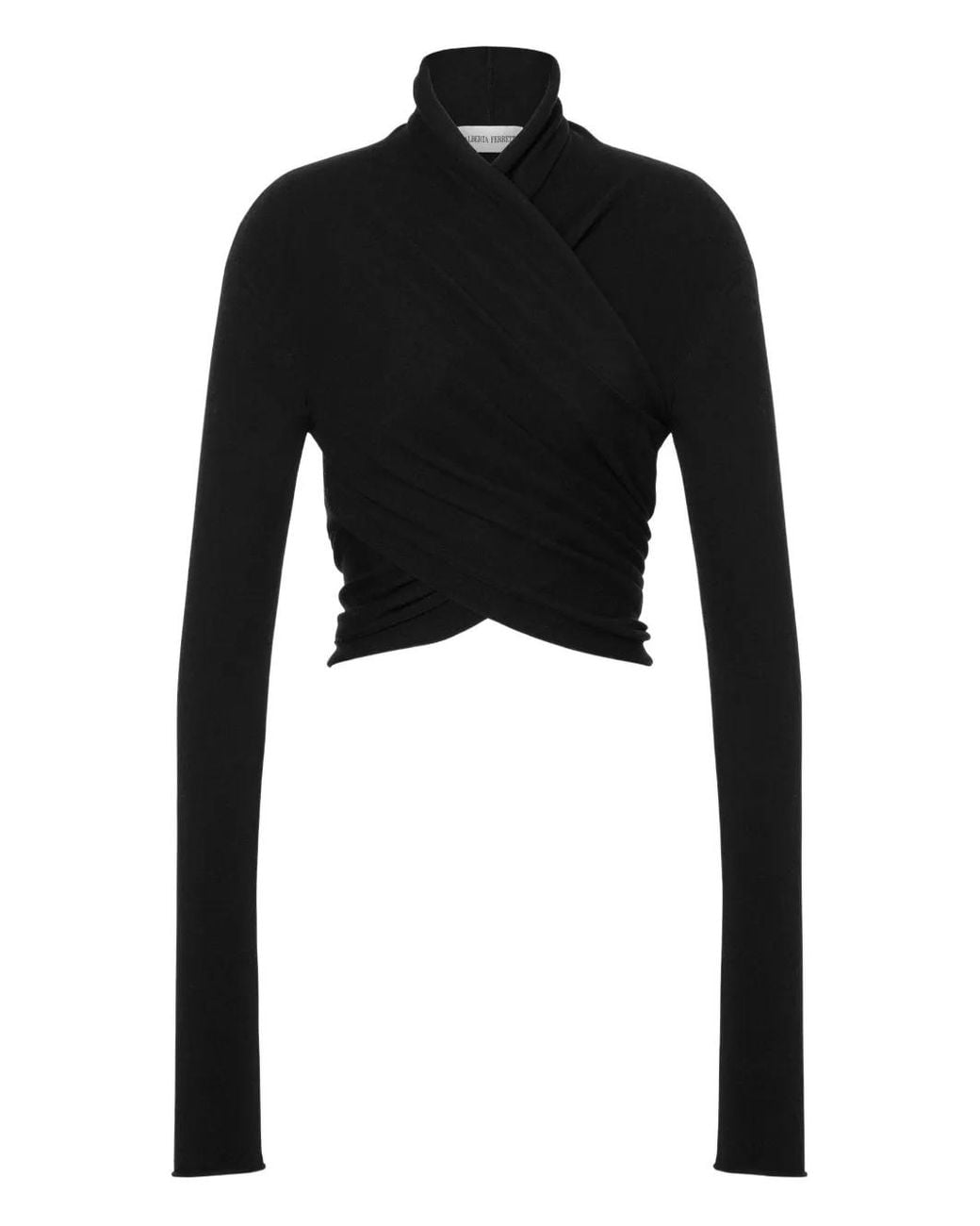 Alberta Ferretti Black Virgin-Wool Jumper