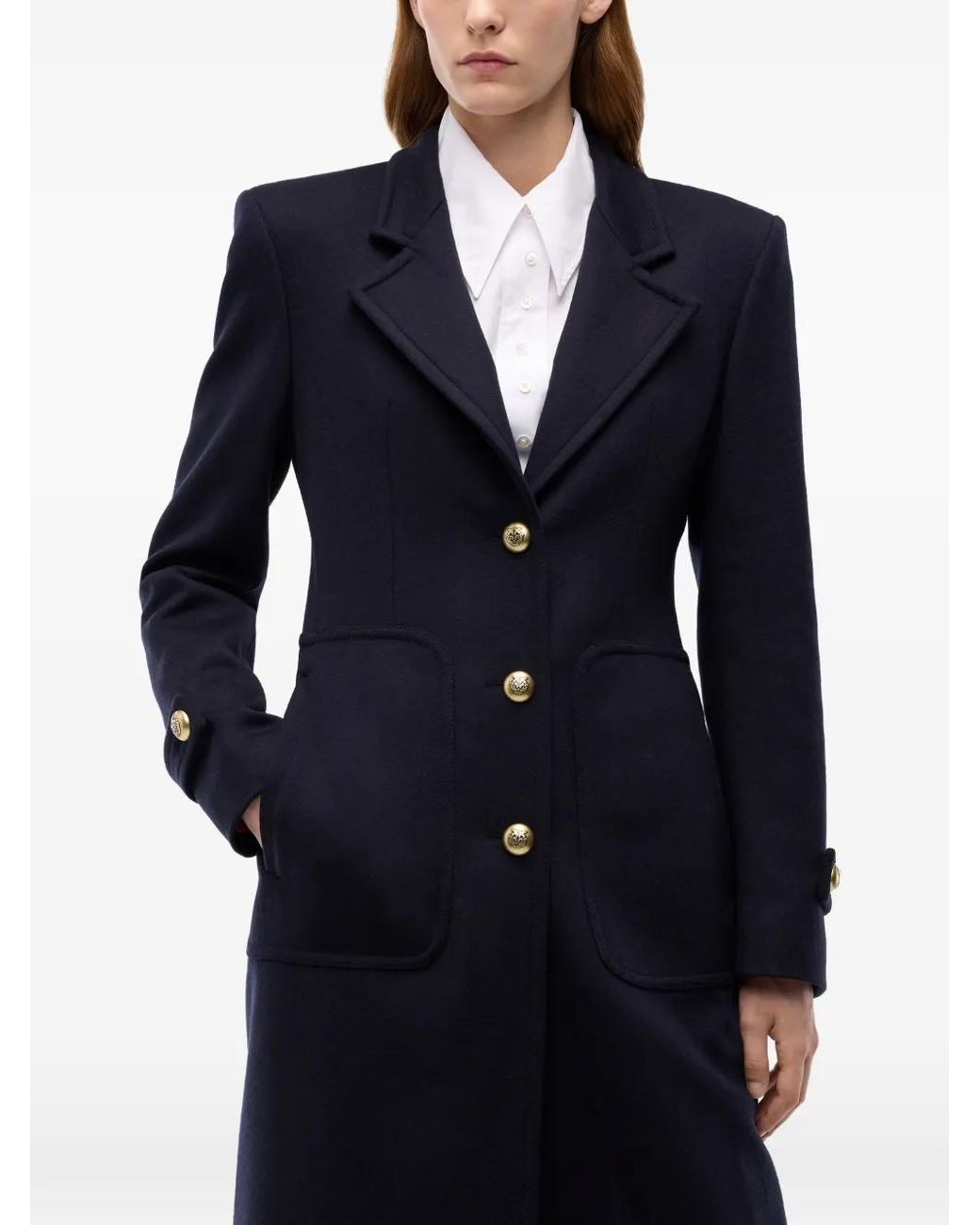 Pinko Black Verici Long Coat