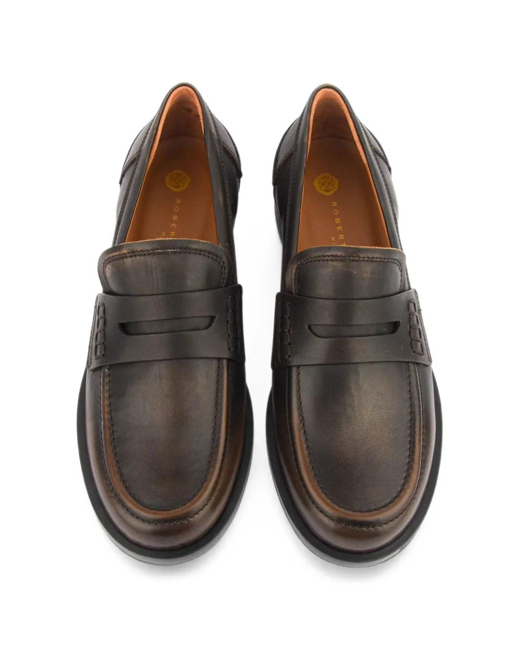 Roberto Festa Brown Caty Brushed Leather Loafers