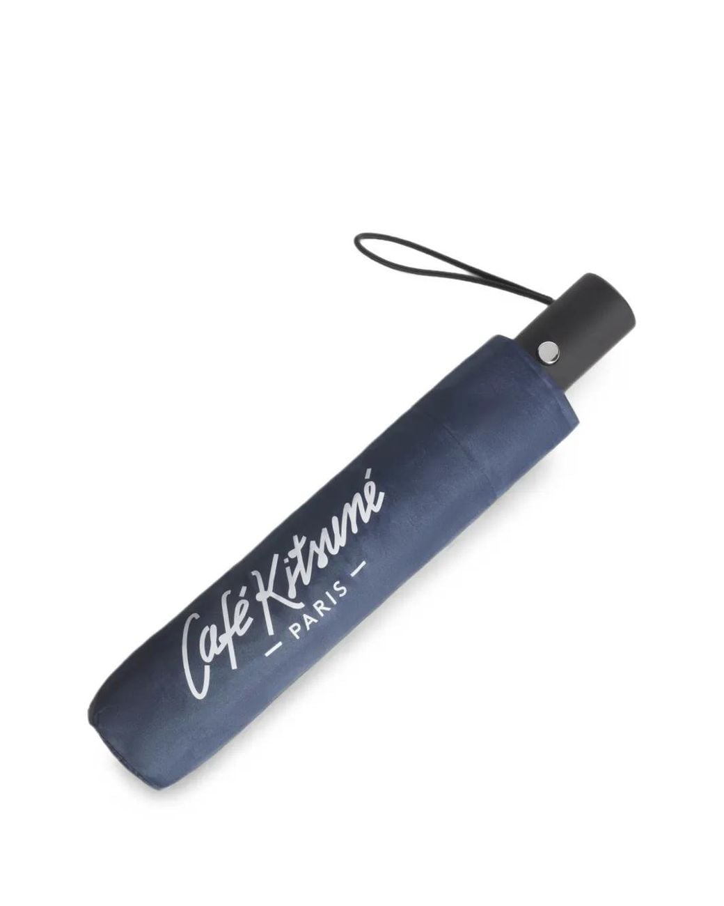Café Kitsuné Blue Logo-Print Umbrella