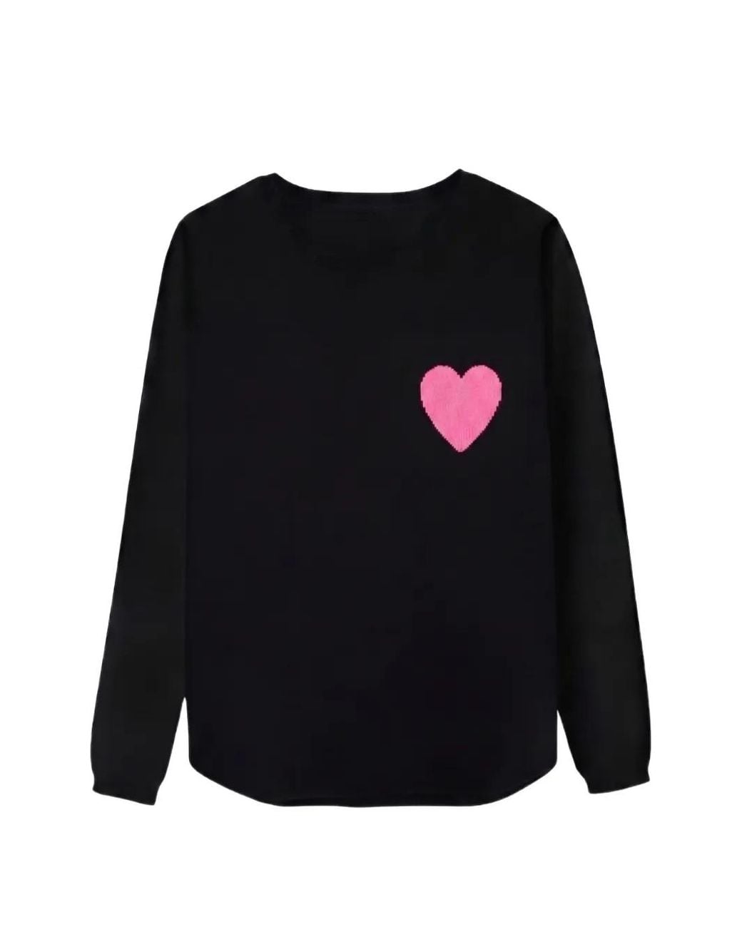 Chinti & Parker Black Heart-Intarsia Sweater