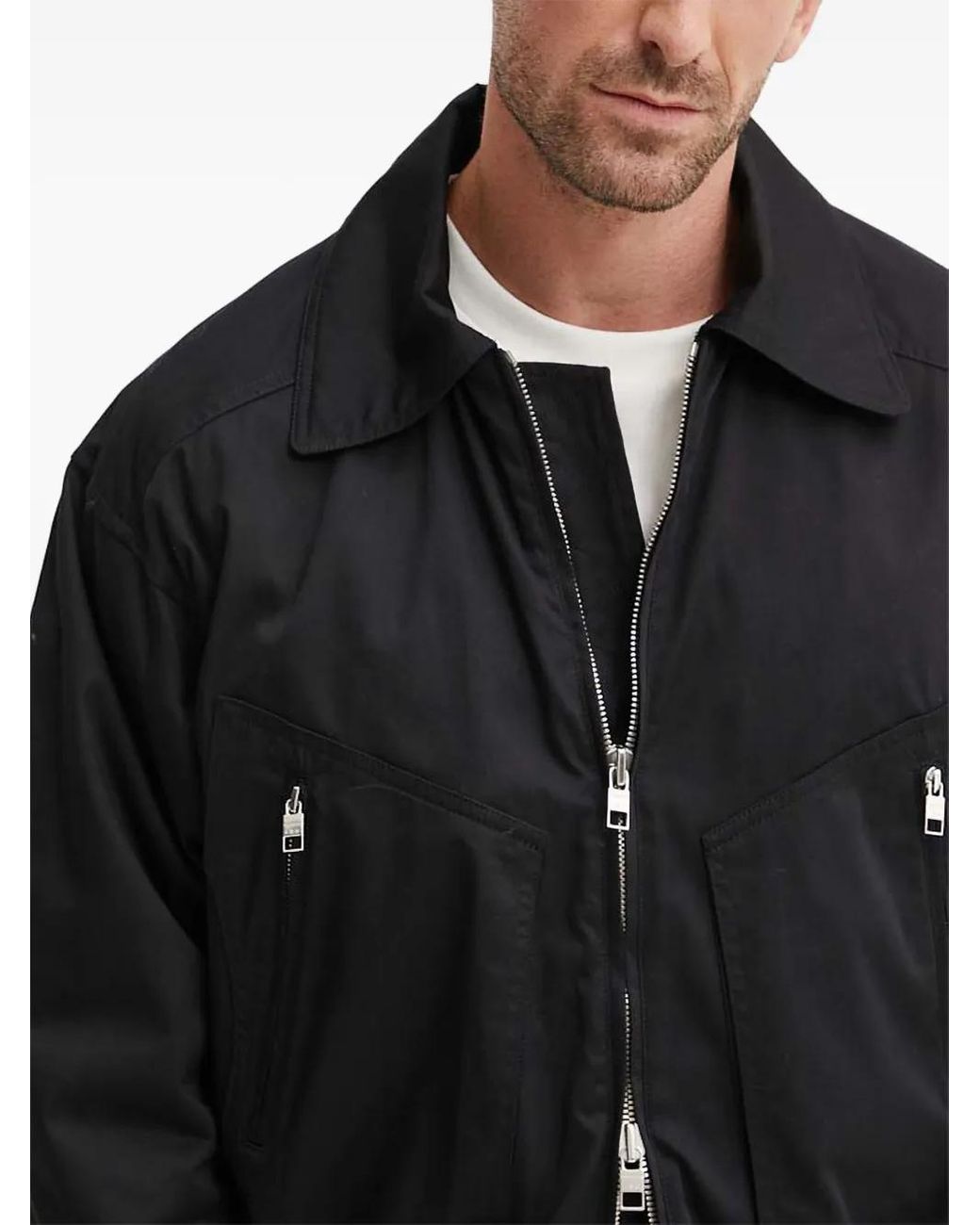 IRO Black Zip Cloony Jacket for men