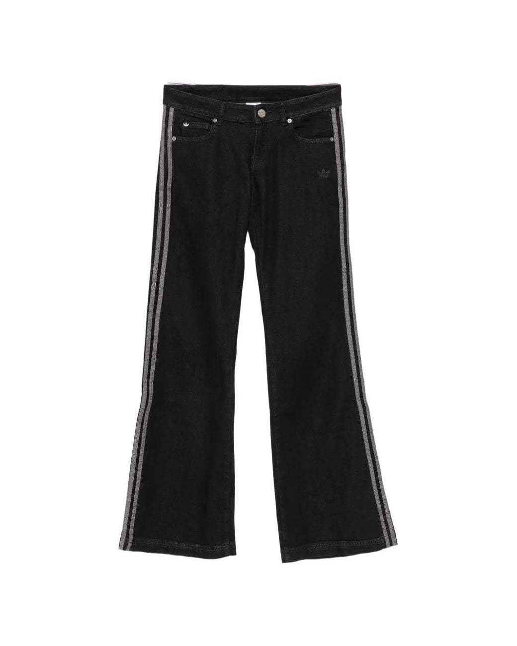 Adidas Black Side-Stripe Jeans