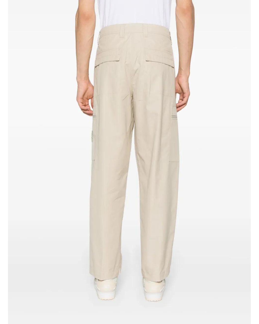Stone Island Natural `ghost` Regular Pants for men
