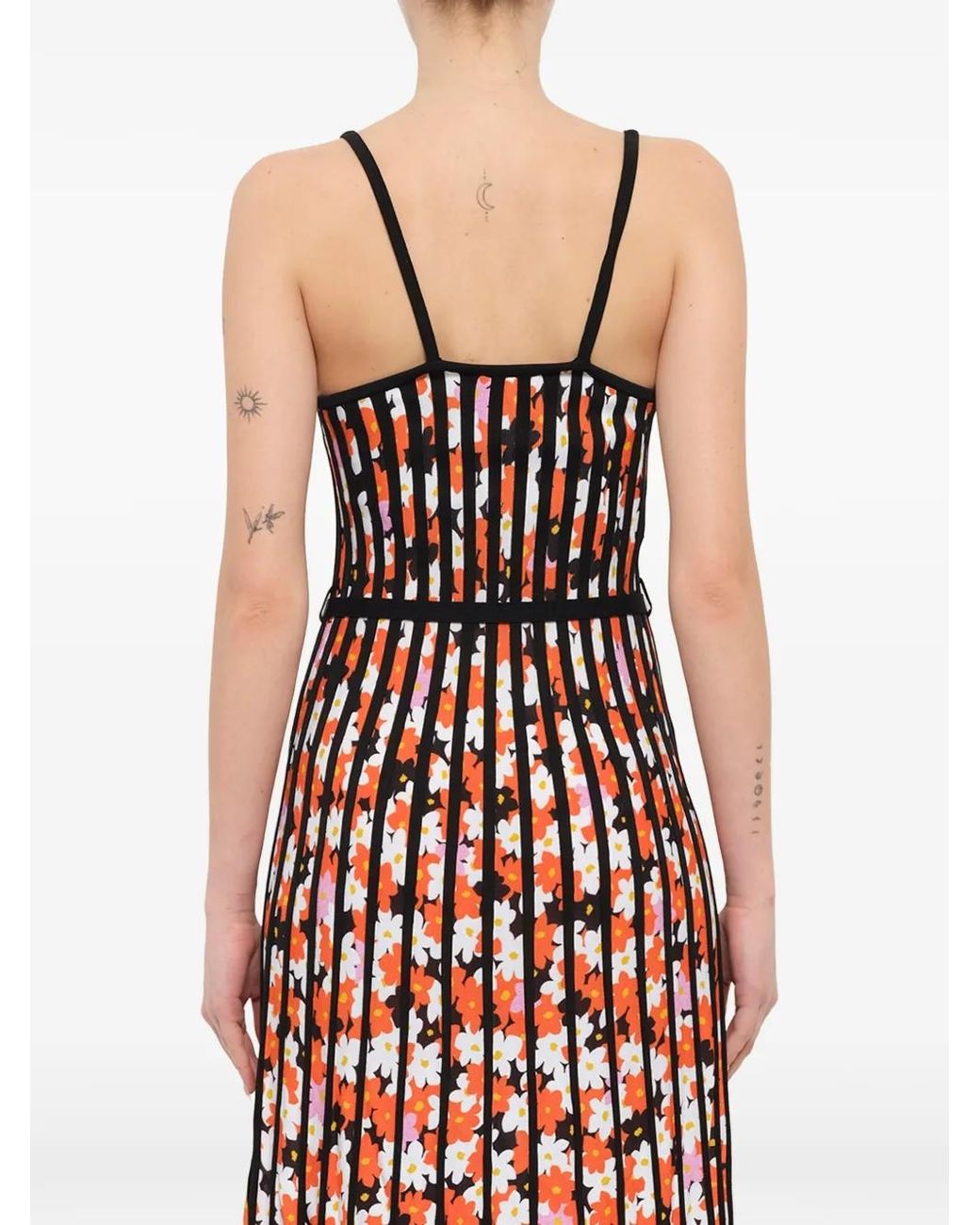 KENZO White Floral Fantasy Print Dress