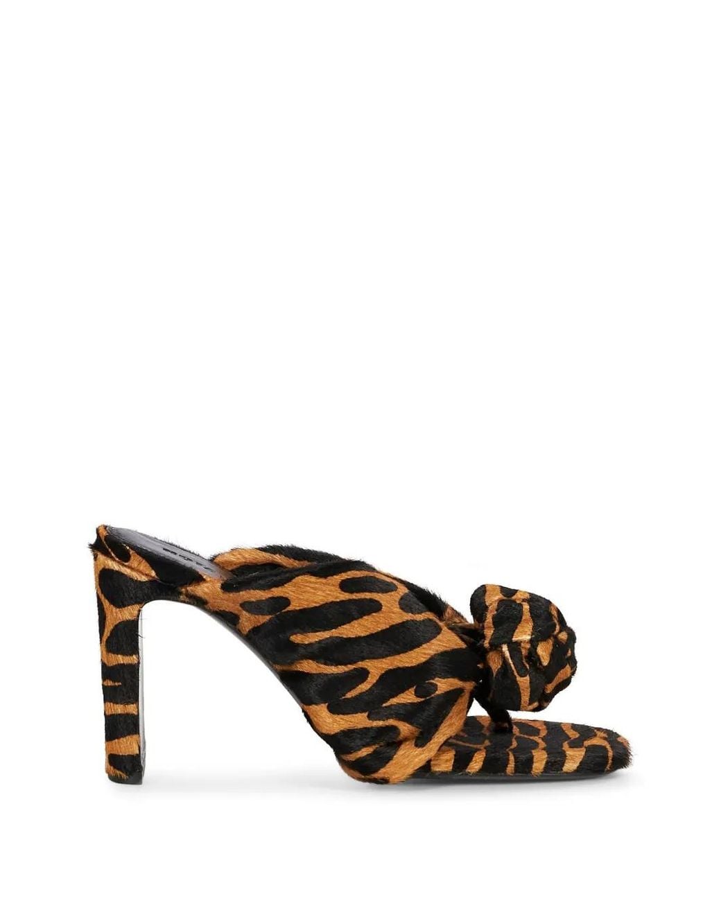 ROTATE BIRGER CHRISTENSEN Multicolor Mules À Imprimé Tigre Et Détail Noué