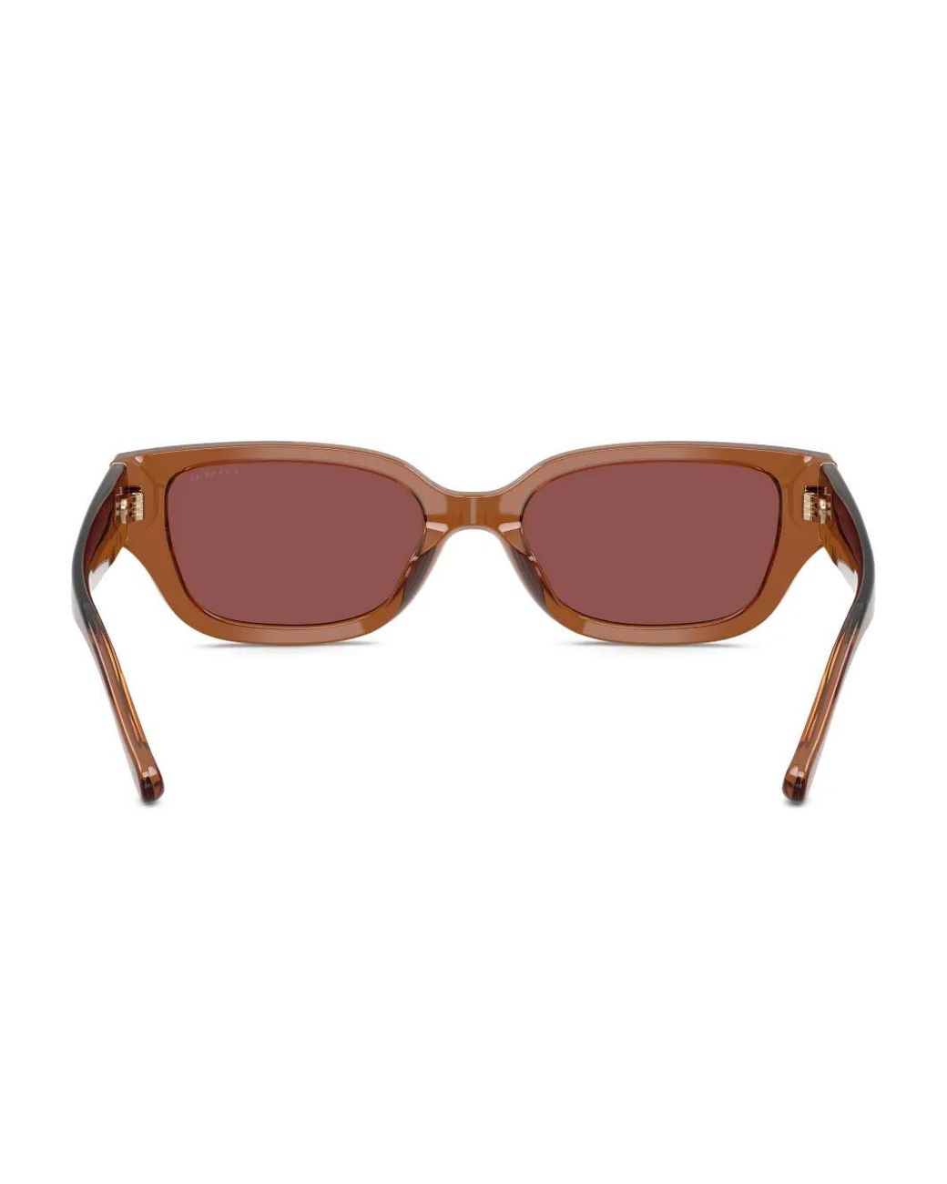 COACH Brown Logo-Plaque Square Sunglasses