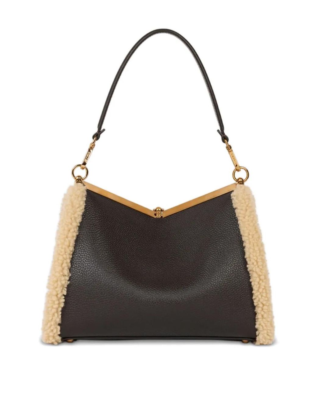 Etro Black Vela Medium Shoulder Bag