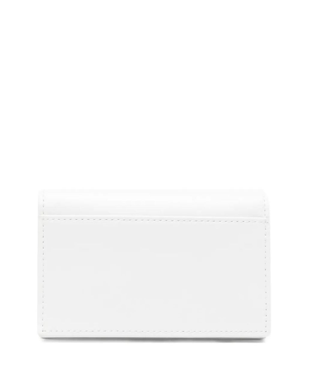 DIESEL White Oval-Plaque Wallet