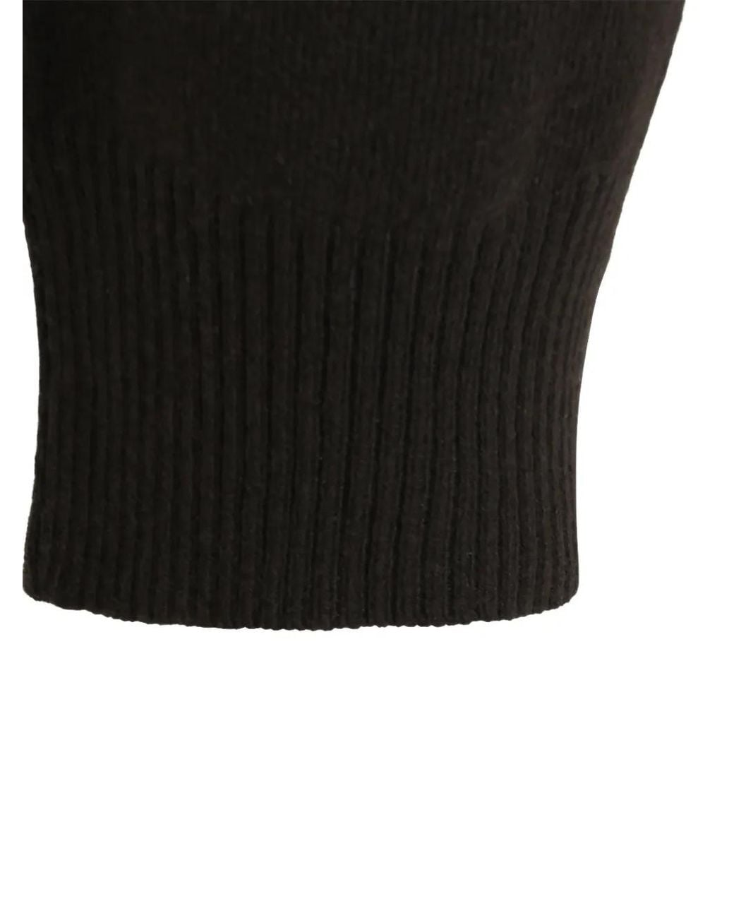 Lisa Yang Black Ribbed-Cuff Trousers for men