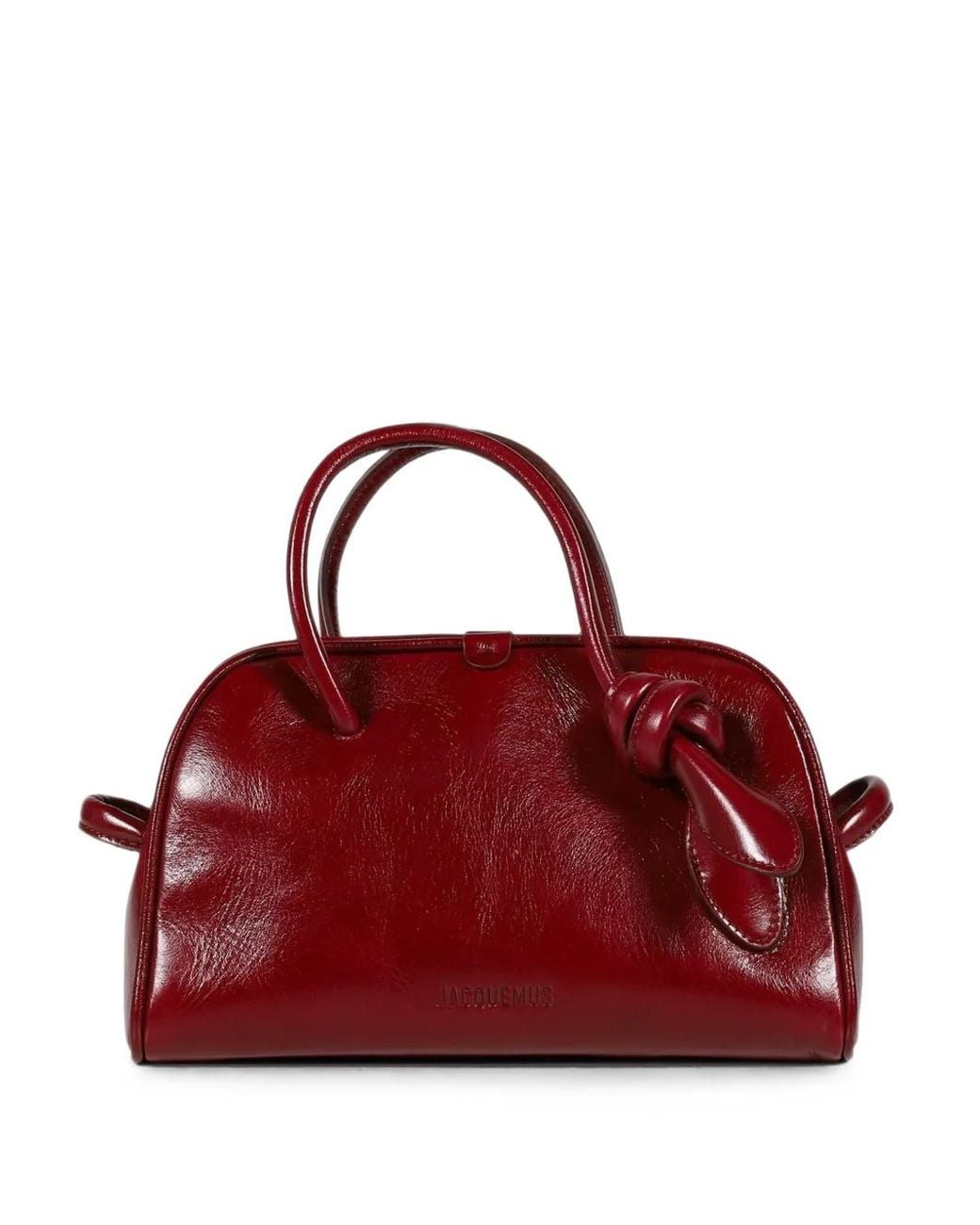 Jacquemus Red Small Turismo Leather Tote Bag