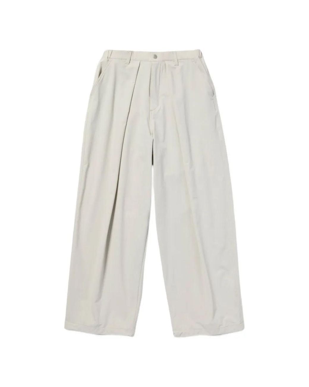 Snow Peak White Water-Repellent Pleated Trousers