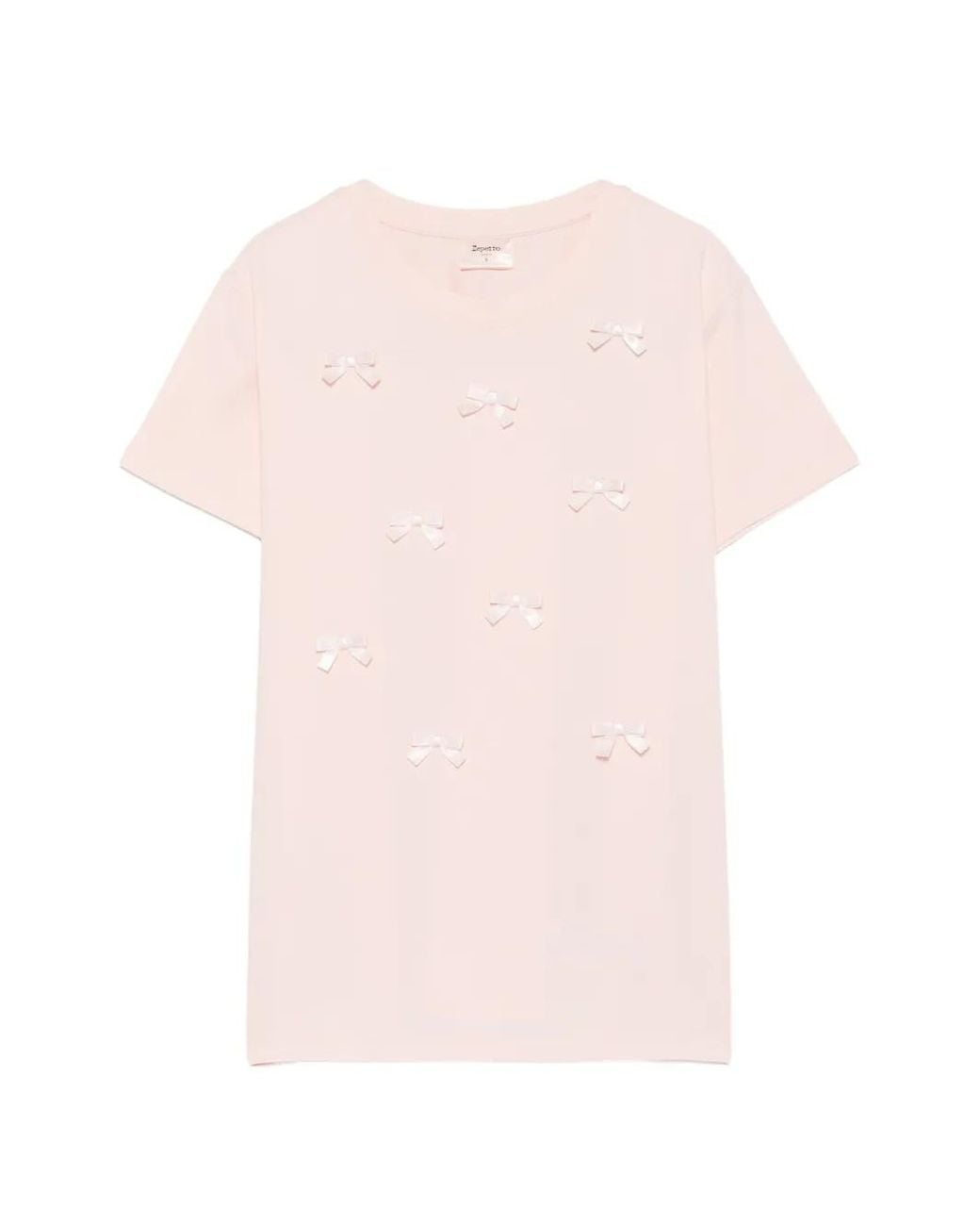Repetto Pink Bow-Embellished T-Shirt