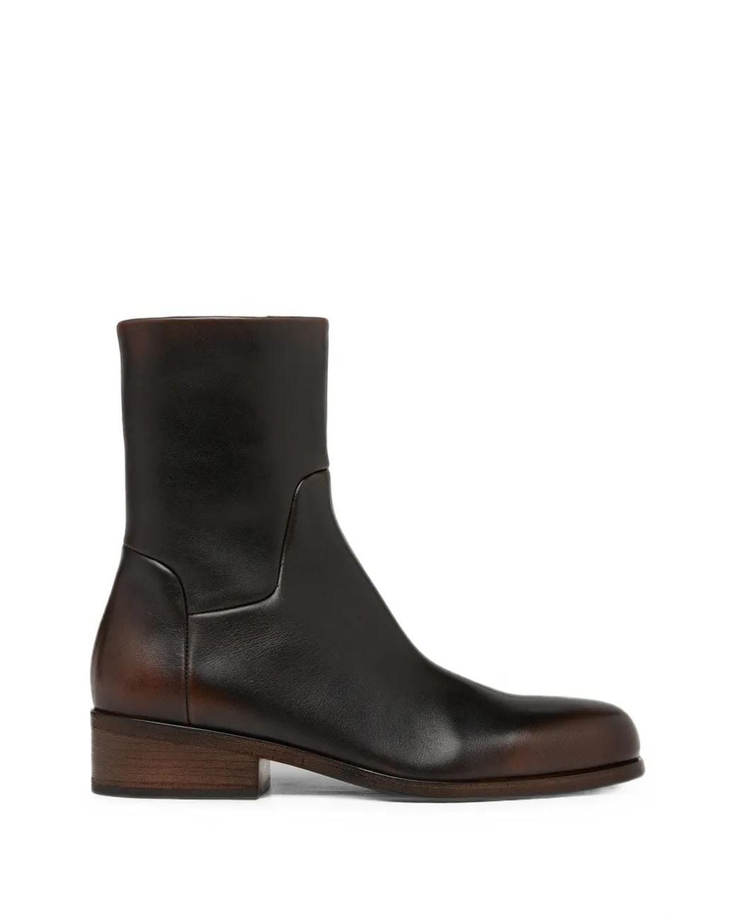 Marsèll Black Bottines Gnocco En Cuir Bruni