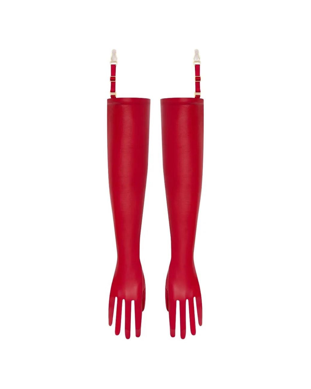 Scandale Red Inspiration Divine Leather Opera Gloves