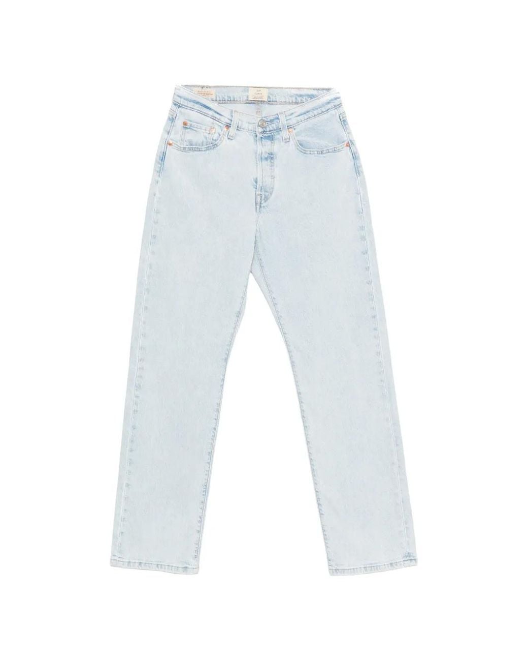 Levi's White Button Fly Jeans