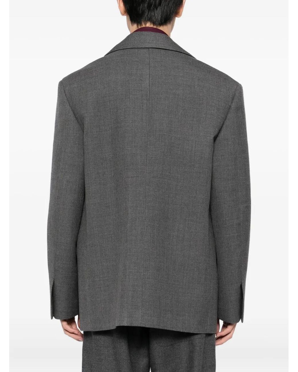 Jil Sander Gray Single-Breasted Blazer for men