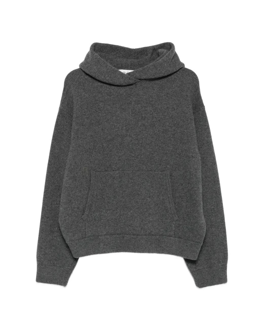 Rohe Gray Pouch-Pocket Hoodie Sweater