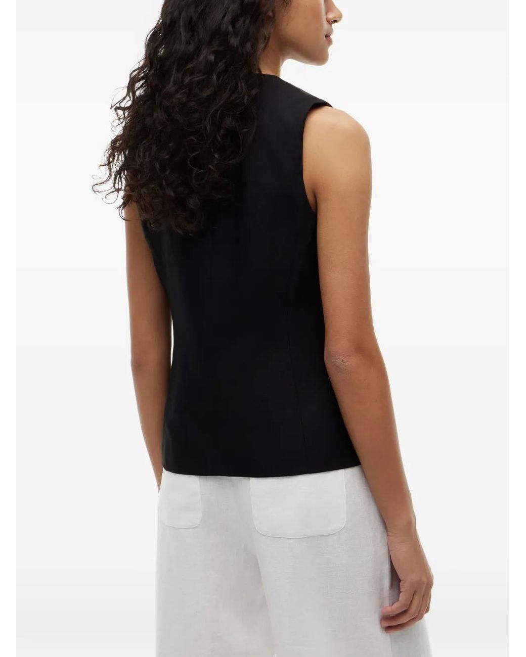 Tommy Hilfiger Black V-Neck Waistcoat