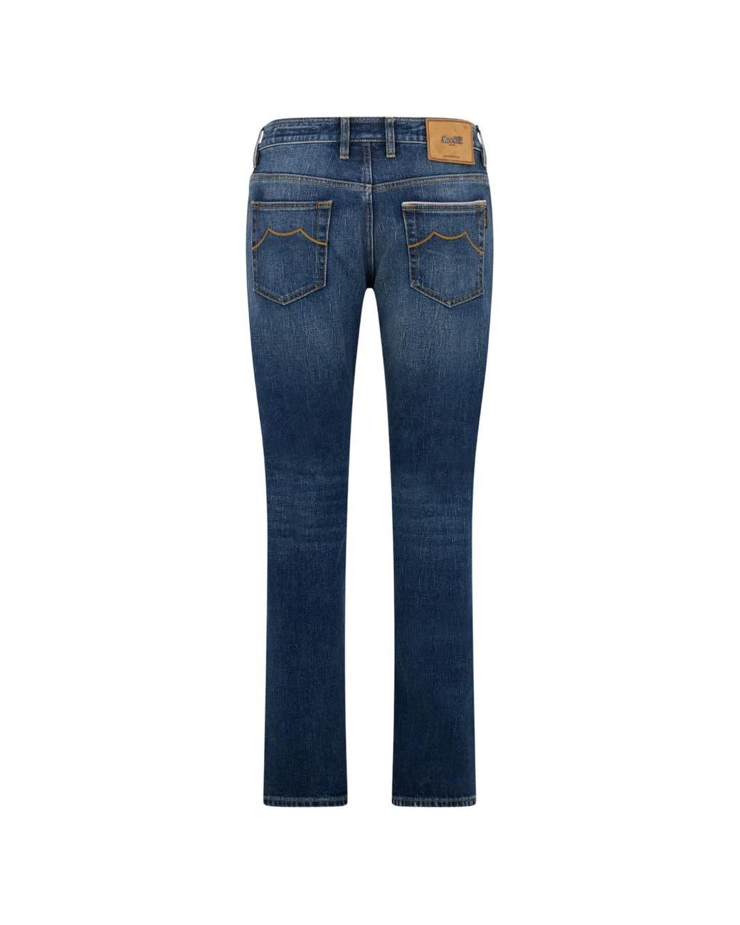Moorer Blue Five-Pocket Jeans for men