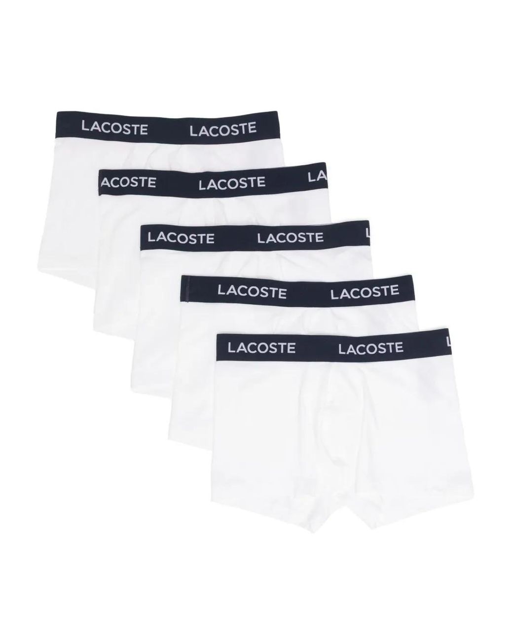 Lacoste Blue 5-Pack Stretch Cotton Trunks for men