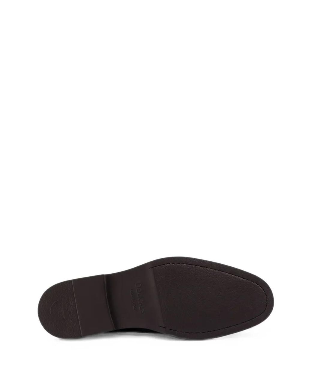Doucal's Black Penny Leather Loafers for men