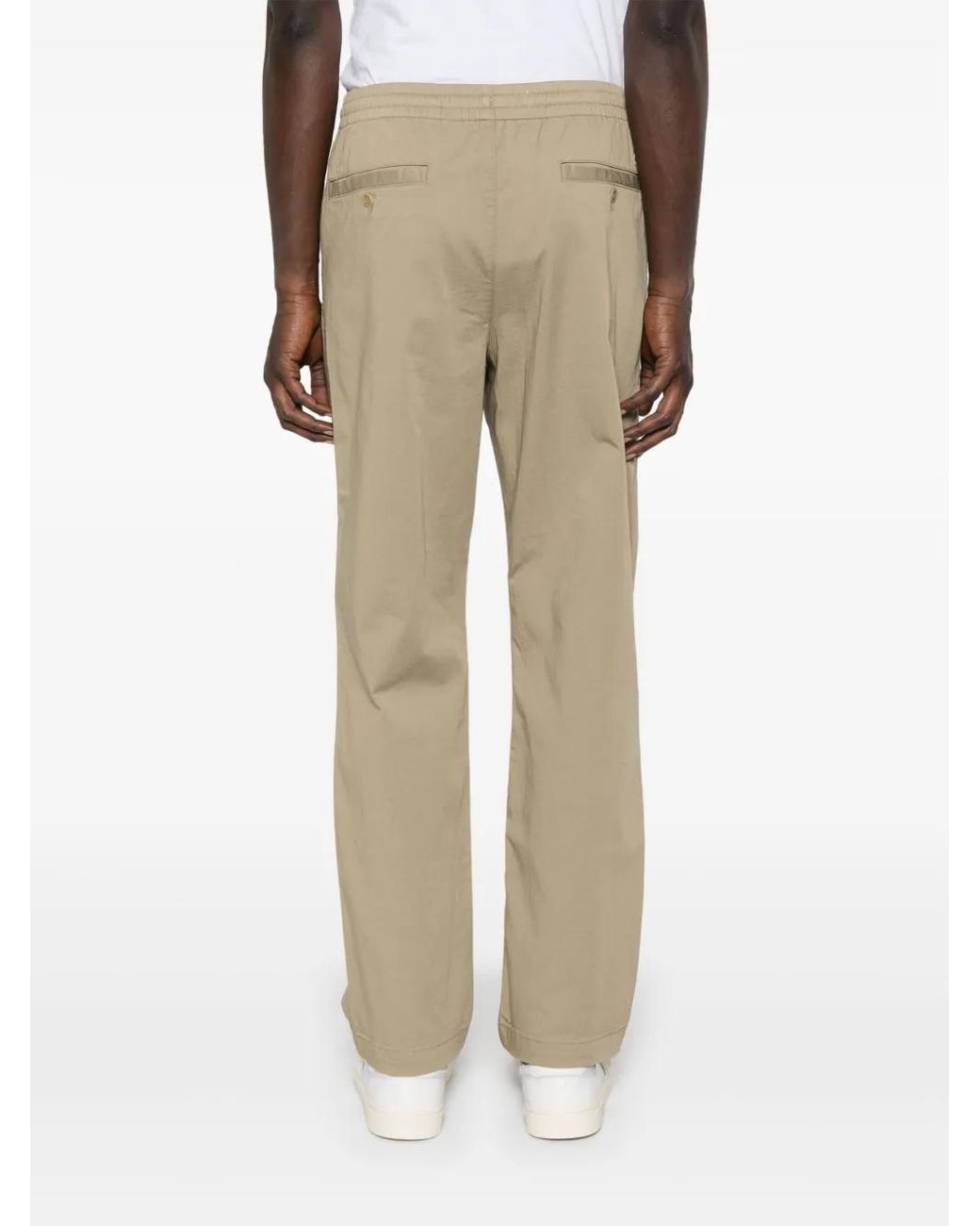 Lacoste Broek Met Logopatch in het Natural voor heren