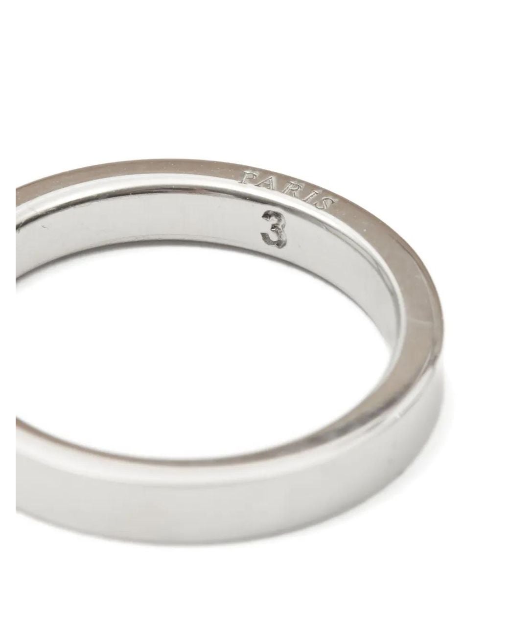 Maison Margiela White Logo-Reference Ring