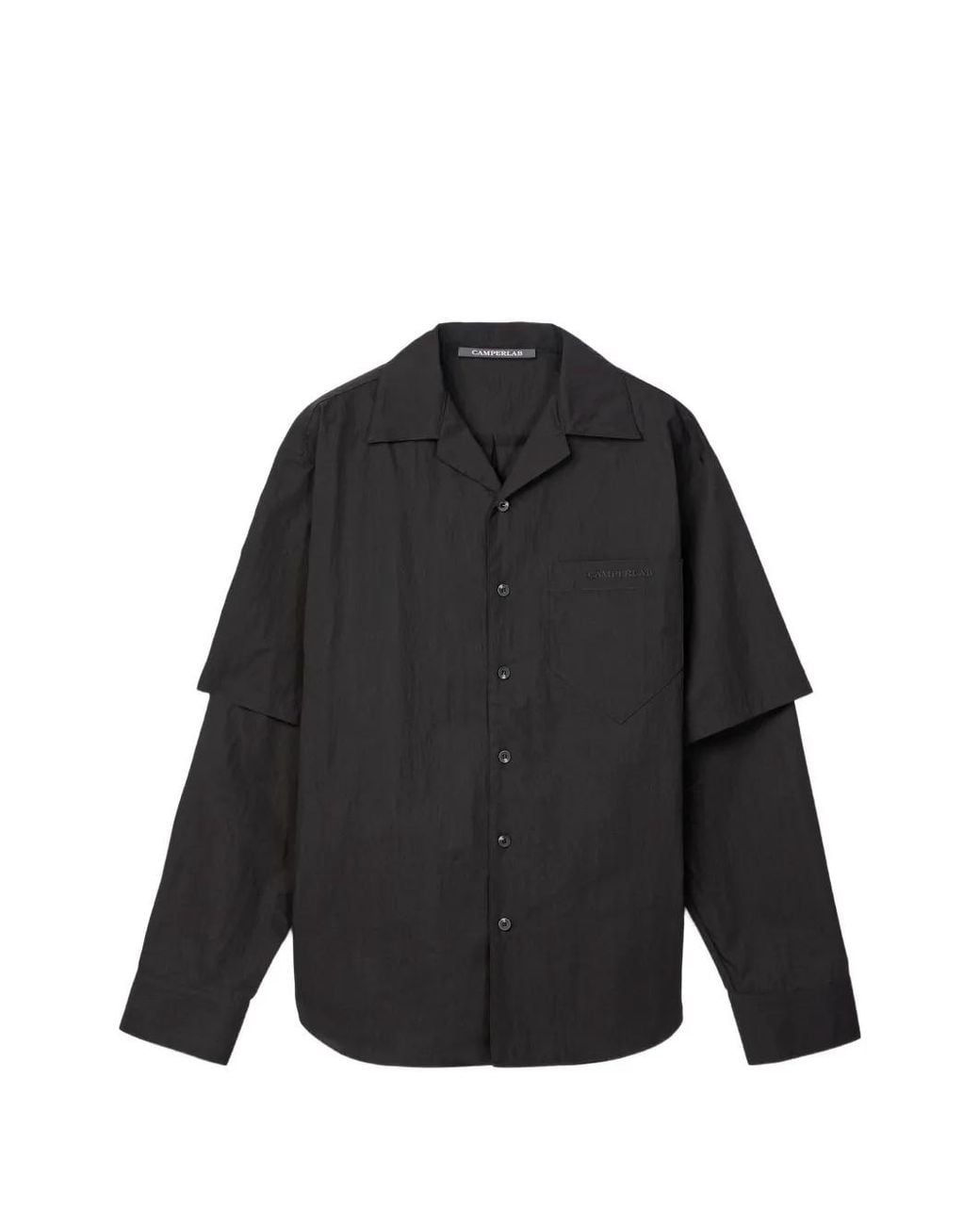 CAMPERLAB Black Layered Pocket Shirt