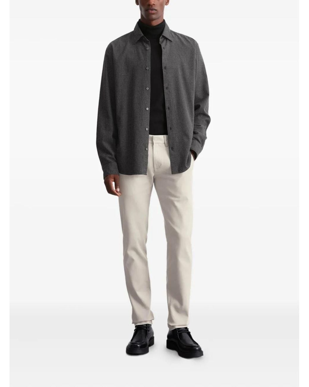Marc O' Polo Gray Checked Button-Up Shirt for men