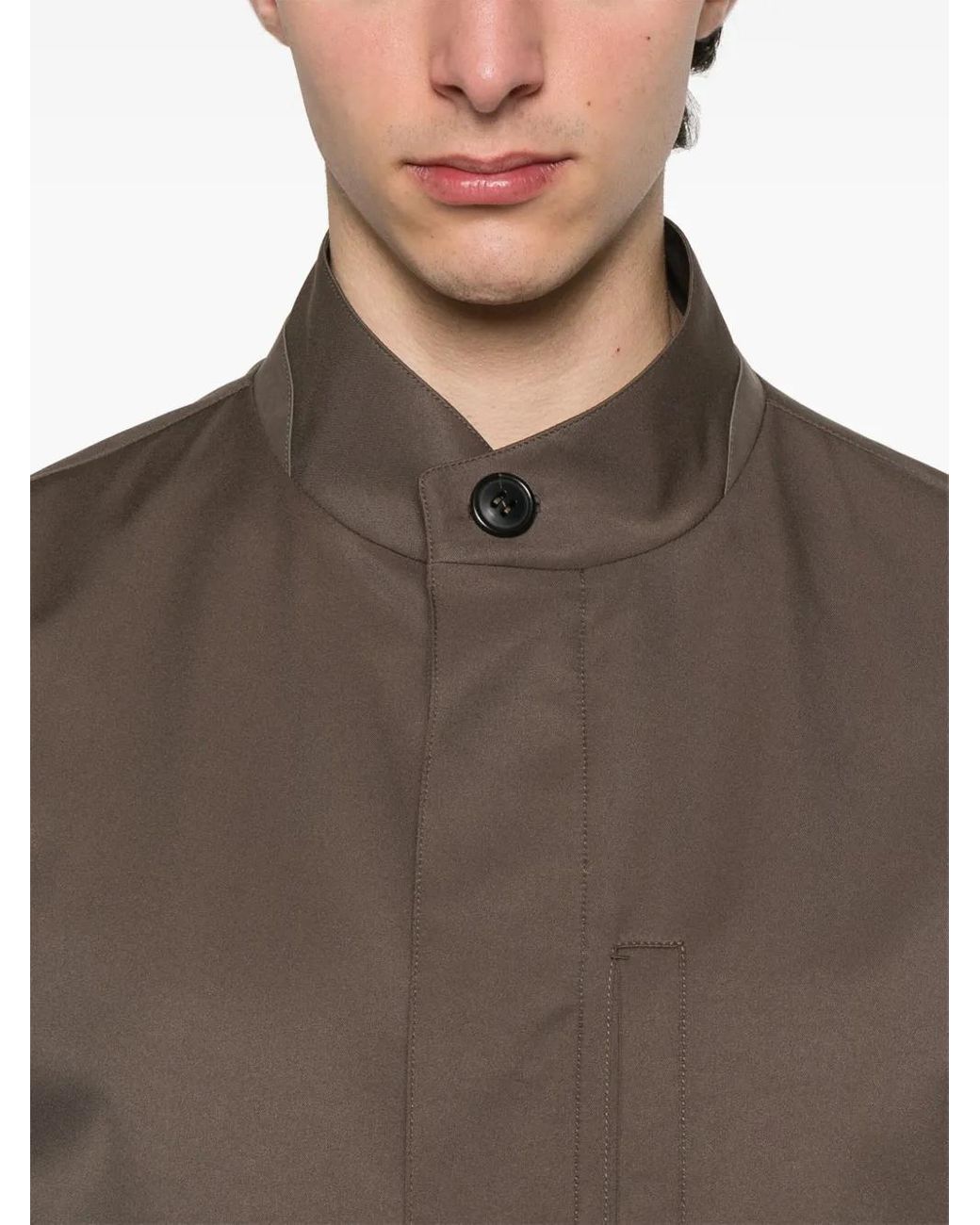 Zegna Brown Water-Repellent Jacket for men