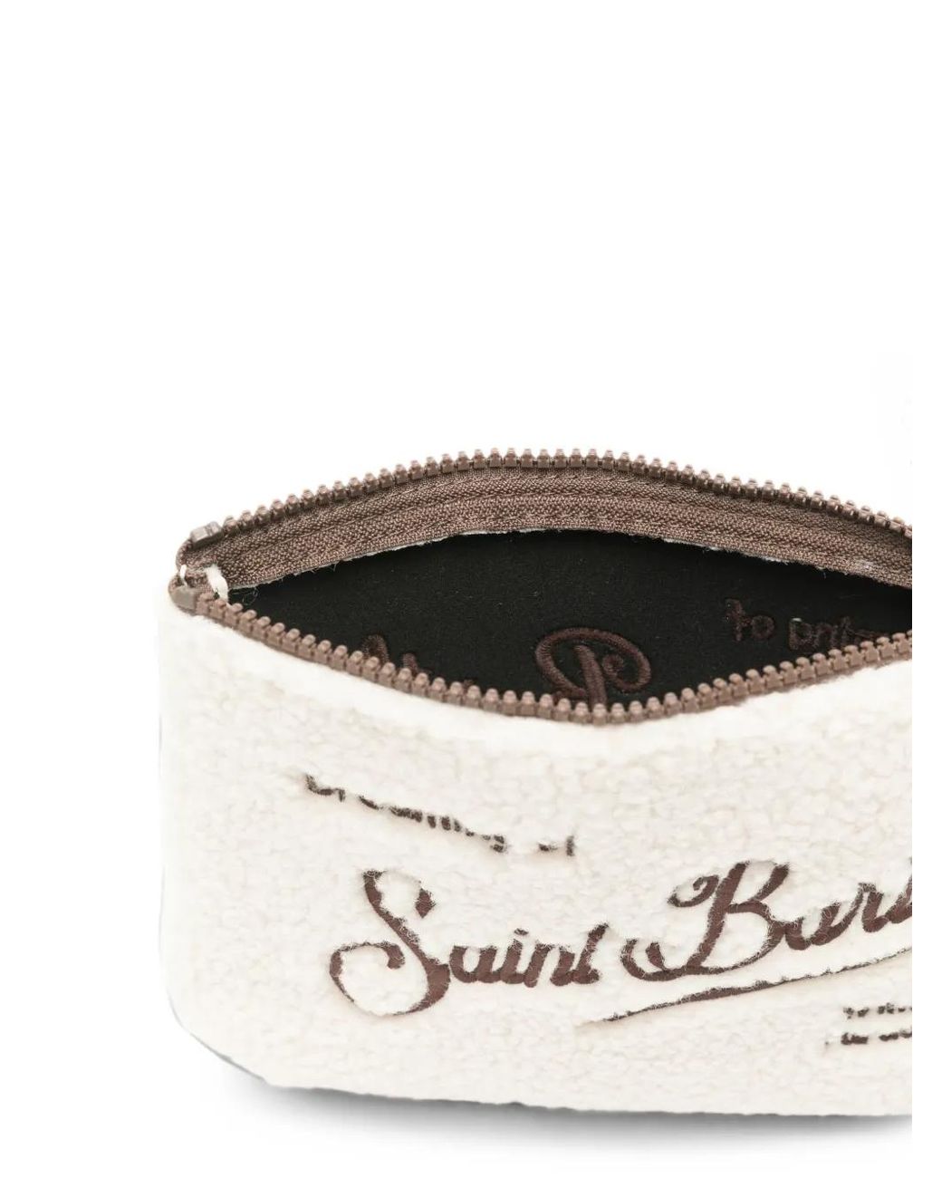 Mc2 Saint Barth Natural Aline Embroidered Clutch Bag